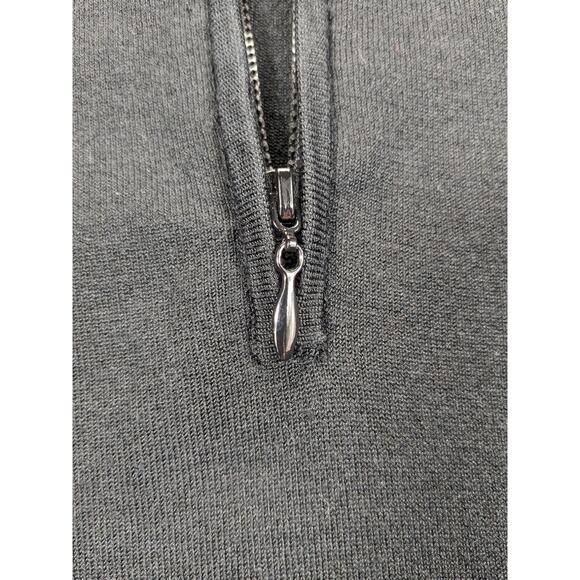 White House Black Market Shirt Womens Sleeveless‎ Zip Polo Black &White - Picture 8 of 10